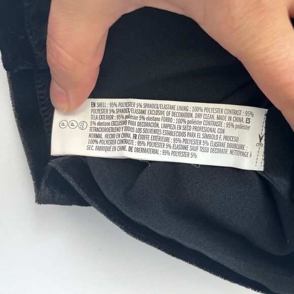 Endless Rose Black Velvet Cami with Crystal Embellishments Sz S - Picture 13 of 13